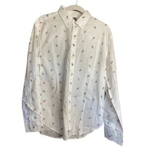 White Button Down Bonobos Dress Shirt Small
